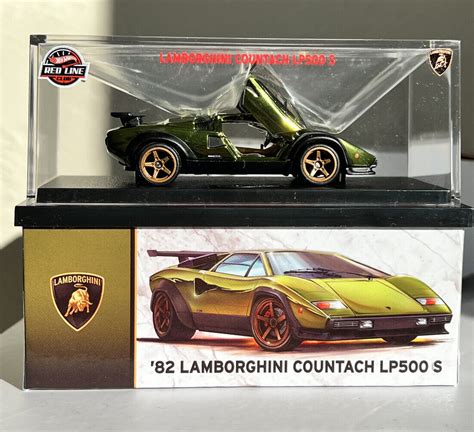 Mavin 2022 Hot Wheels RLC Collectors Exclusive 82 Lamborghini Countach LP500 S Olive