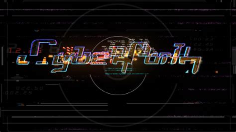 Cyberpunk Glitch Logo After Effects Project Files VideoHive