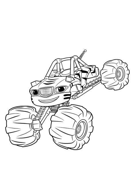 Раскраска «Машинка Рык»