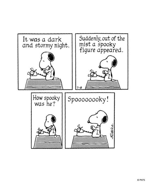 Relatable Snoopy Comic Panels About Writing