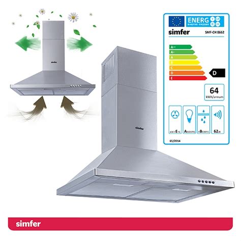 Dunstabzugshaube SIMFER SMF-CH 8662 60 cm | Wandhaube | Kaminhaube ...
