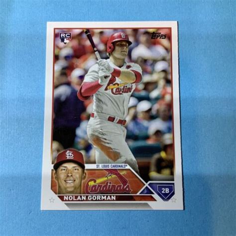 Nolan Gorman Topps Series Rookie Card Rc St Louis Cardinals