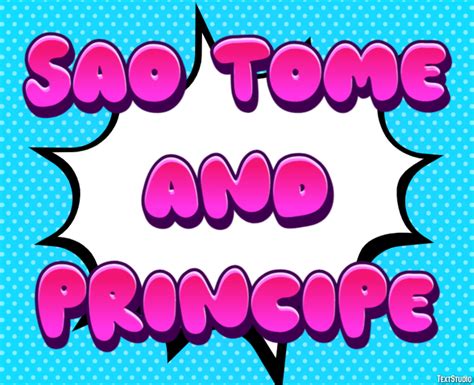 Sao Tome And Principe Text Effect And Logo Design Country