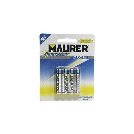 Pile alcaline Maurer AAA LR03 Blister 4 pièces