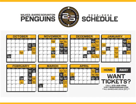 Penguins Schedule 2024 25 Printable - Sara Wilone