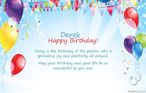 Happy Birthday Derek pictures congratulations.