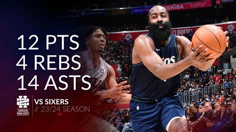 James Harden Pts Rebs Asts Vs Sixers Season Youtube