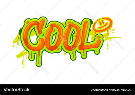 Cool graffiti street art or urban style lettering Vector Image