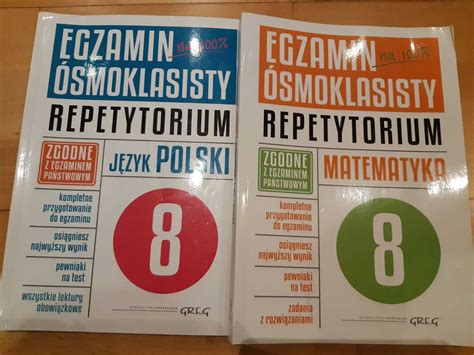 Repetytorium GREG Egzamin ósmoklasisty Polski Matematyka Oświęcim OLX pl