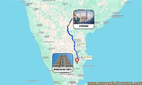 hyderabad  arunachalam temple distance travel guide  devotees