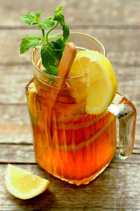 Honey Mint Lemon Tea Recipe Lemon Recipes Lemon Tea Yummy Drinks