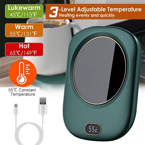 Cocobaby USB Coffee Cup Mug Warmer Pad 3 Temperatures Adjustable ...