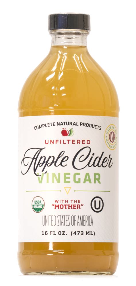 Apple Cider Vinegar 16oz Unfiltered Kosher Usda Organic With The Mother 858126006693 Ebay