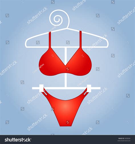 Red Hot Bikini Vector Stock Vector Royalty Free 3058580 Shutterstock