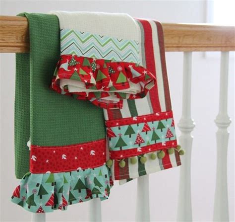 Cute Idea For Towels Christmas Kitchen Towels Tea Towels Diy