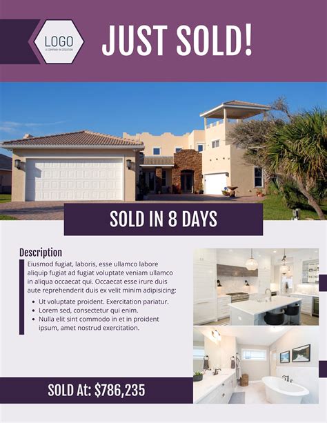 Real Estate Just Sold Flyer Templates - Xara Cloud