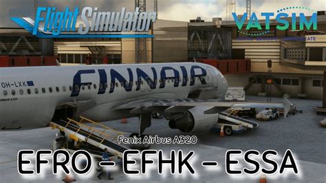 MSFS 2020 Live Real World Finnair Ops Fenix Airbus A320