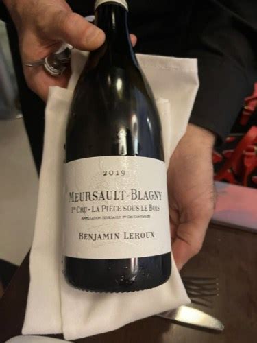 Benjamin Leroux Meursault Blagny 1er Cru La Pièce Sous Le Bois Vivino