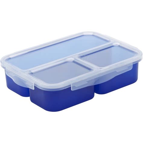 Nude Food Movers 3 Compartment Bento Box Navy BIG W