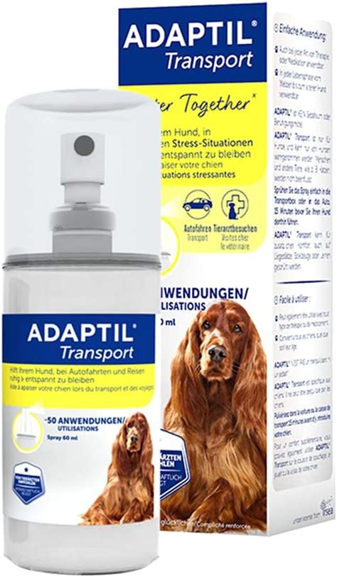 ADAPTIL Transport Spray 60ml Für eine entspannte Autofahrt mit Hund