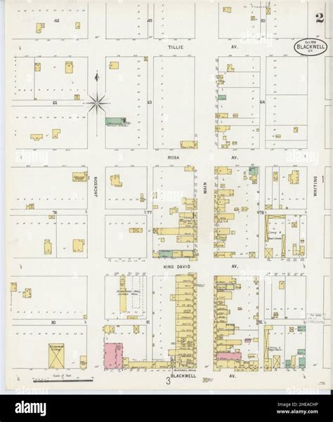 Map of blackwell oklahoma hi-res stock photography and images - Alamy