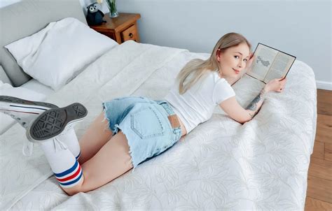 Wallpaper Girl Shorts Woman Beautiful Model Tattoo Denim Blonde