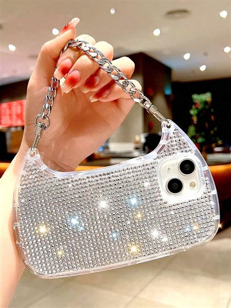 Rhinestone Decor Bag Design Phone Case For Iphone 11iphone 13iphone