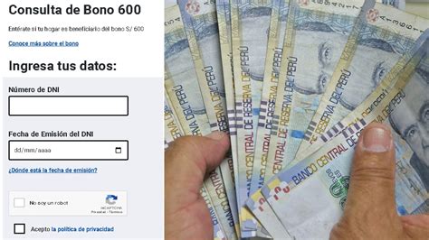 Segunda etapa del Bono 600 Revisa aquí si te tocó el subsidio