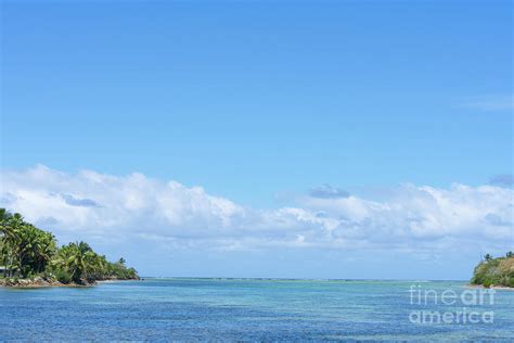 Beach on mainland side of Yanuca Island Photograph by Brian Scantlebury ...