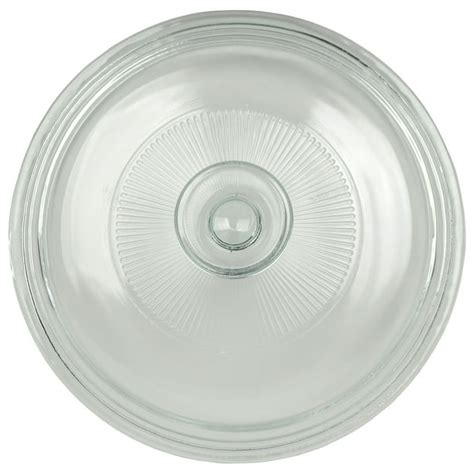 Corningware G 5c 15qt Round Fluted Glass Replacement Lid For French