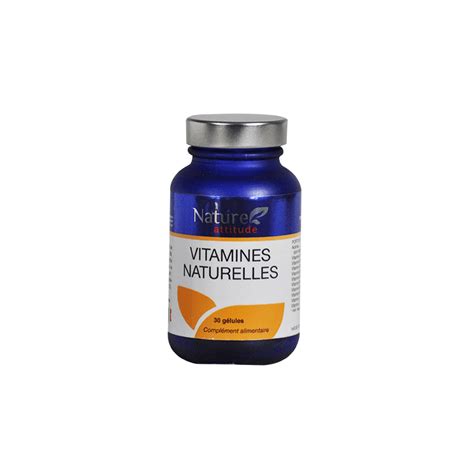 Vitamines Naturelles Nature Attitude Vitamines 30 gélules