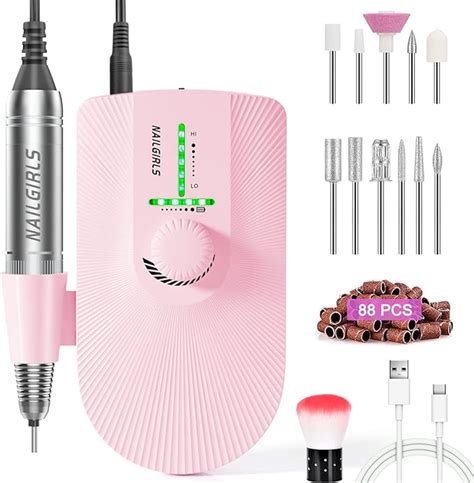 Nailgirls Nail Drill Electric Nail Files Portable Rechargeable E Nail