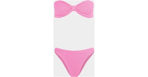 Hunza G Coverage Jean Bikini In Pink Lyst