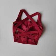 Crossed Back Nude Quick Drying Integrated Yoga Suit Vest Beautiful Back Shock Proof High