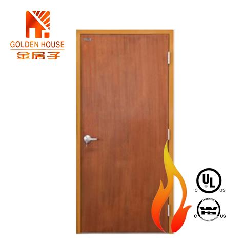 Wh Certificate Solid Wood Fireproof Door For Apartment China Fire