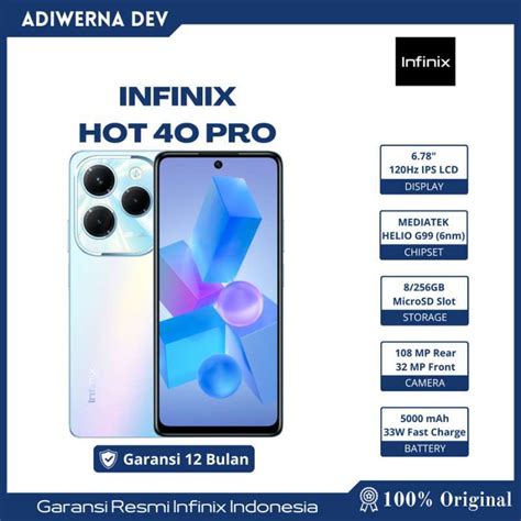 Promo Infinix Hot Pro Nfc Gb Garansi Resmi Helio G Fhd Mp Ai Dual