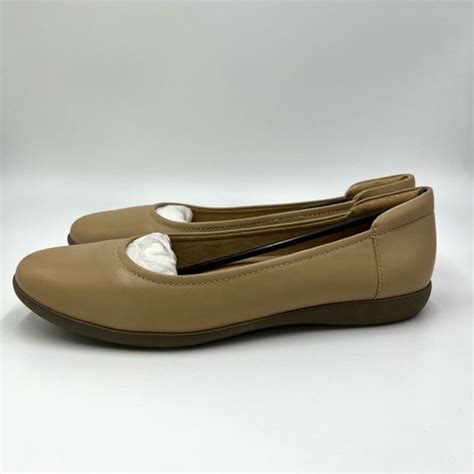 Naturalizer Womens Flexy Nude Tan Leather Slip On Bal Gem