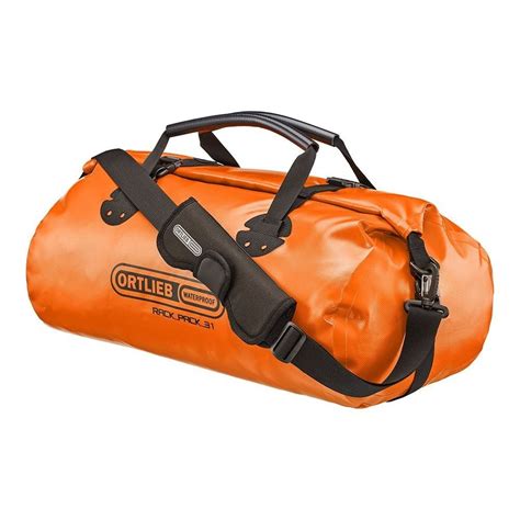 ortlieb rack pack  litre travel bag orange  bags rack