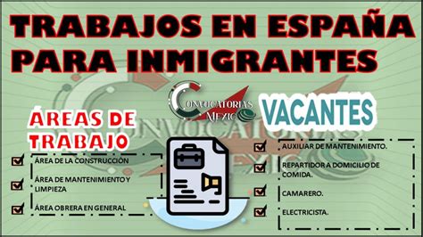 ≫ Trabajos En España Para Inmigrantes 2023 2024 ️【 Enero 2025】