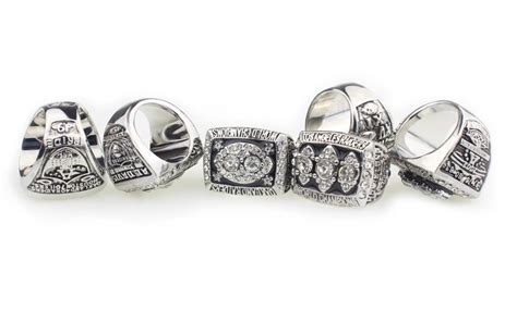 Oakland Raiders Super Bowl Championship Ring Set In Display Box