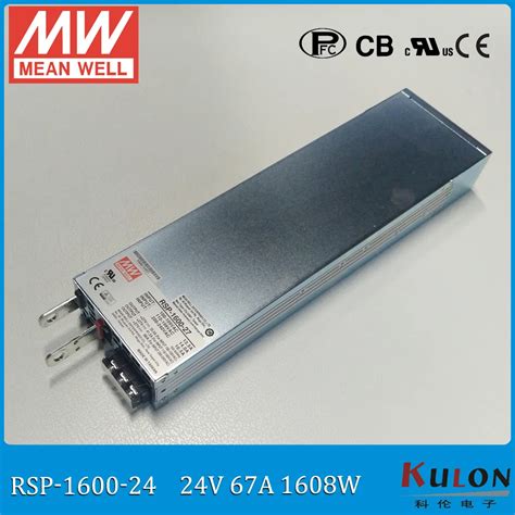 Original MEAN WELL RSP 1600 24 1600W 67A 24V Ac Dc Meanwell Power