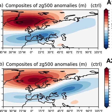 Composites Of Geopotential Height Anomalies At 500 HPa M For Days