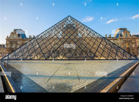 Louvre Museum pyramid Stock Photo - Alamy