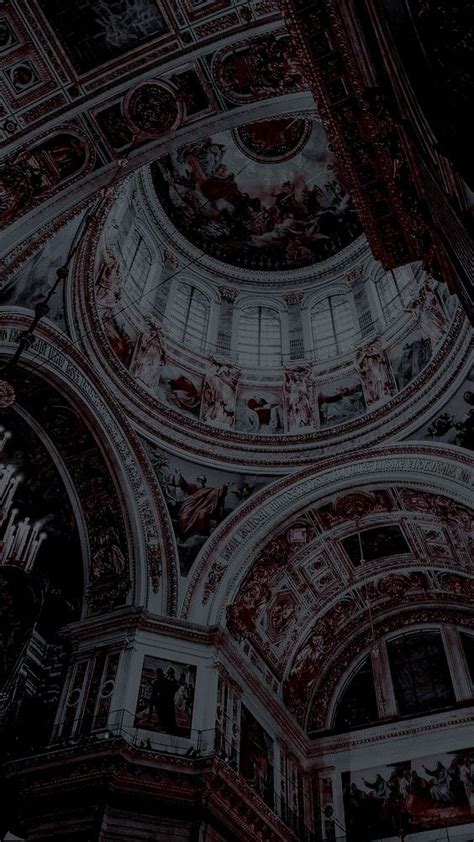 Gothic Architecture: A Stunning Display of Black and White with Red Accents