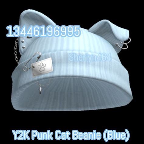 Y K Punk Cat Beanie Blue Brown Hair Roblox Black Hair Roblox Roblox