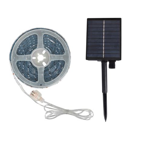 5m 3V DC 30LED/m Outdoor Solar LED Strip IP65 8mm Wide - Ledkia