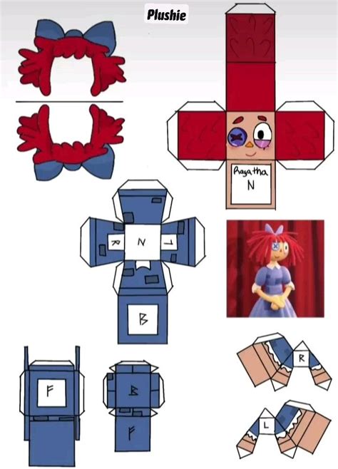 Plushie | Paper doll template, Circus crafts, Cute drawings