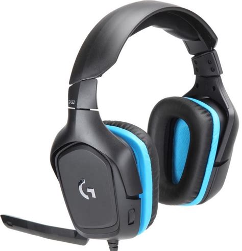 Logitech G432 Wired 7.1 Surround Sound Gaming Headset for PC, Black/Blue | 981-000770 Buy, Best ...