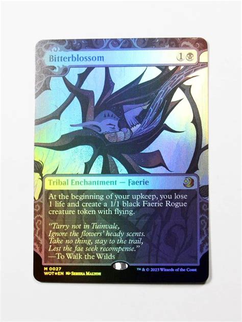 Bitterblossom 27 Foil From Wilds Of Eldraine Enchanting Tales WOT