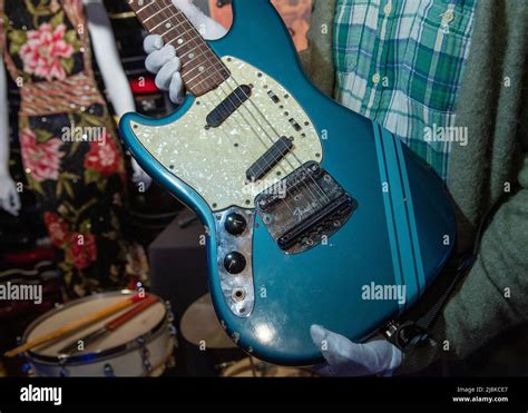 Kurt Cobain Guitar Blue